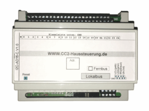 I2C-AD Temperatur/Licht,  16 Eing., 4  S0-Impulszähler