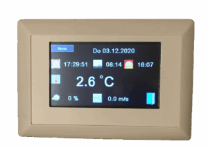 Touchpanel, Farbdisplay 4,3" mit Gehäuse , montagefertig