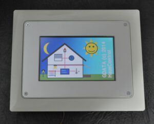 Touchpanel, Farbdisplay 7" mit UP-Gehäuse , montagefertig