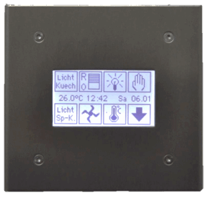 Touchpanel, Monochromdisplay 128x 64, UP-Gehäuse , I2C-Bus